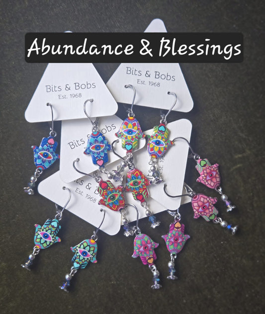 Hamsa Earrings